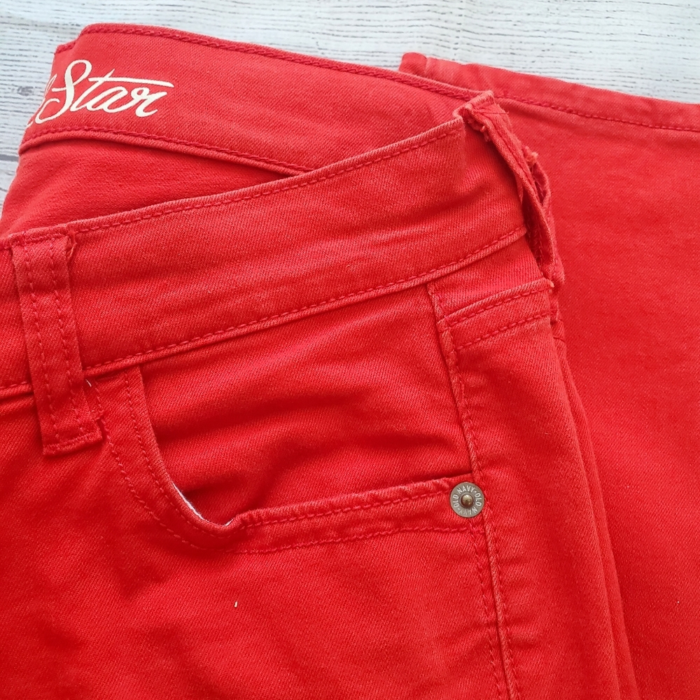 Old navy the Rockstar Women's Red skinny Jean. Size 4. - Picture 6 of 8